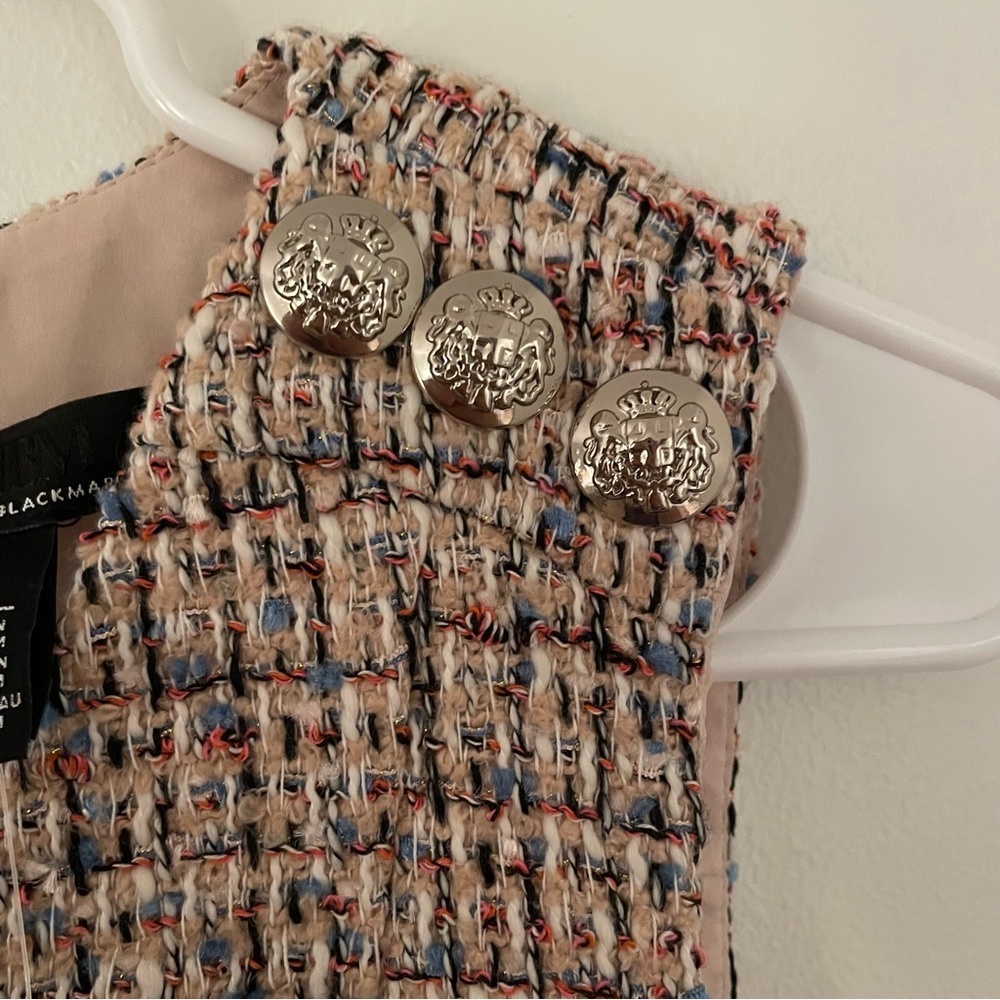 Pink/Nude/Multi Tweed Shift Dress from White House Black Market - Picture 6 of 7